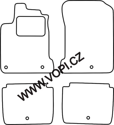 Autokoberce Renault Latitude 01/2011 - Colorfit (3886)